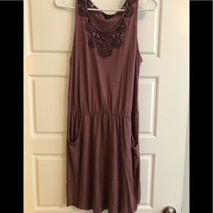 Purple tank dress